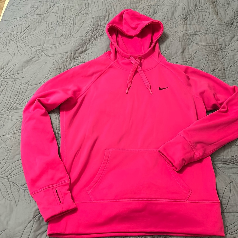 Nike Thermafit Hoodie …. Pink, size Large